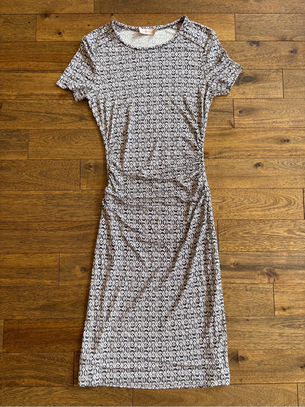 Tory Burch 100% Silk Ruched Dress Size Small